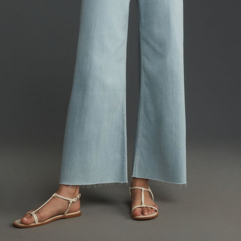 Maeve Anthropologie The Ettie High-Rise Crop Wide-Leg Jeans denim 36211 - Picture 3 of 13